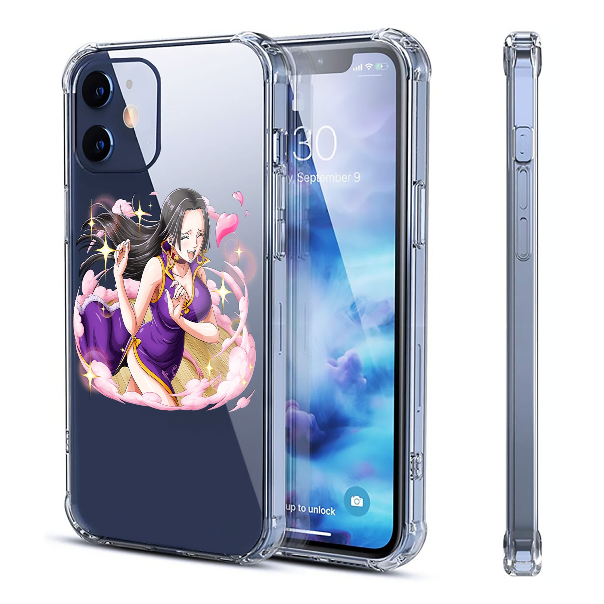 （画像用） ワンピース ボア・ハンコック ONE PIECE Boa·Hancock 【iPhone 12シリーズ対応】透明スマホケース（クリアソフトケース）